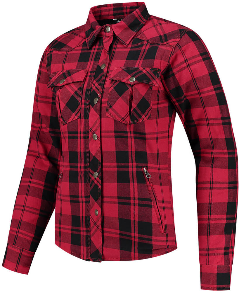 Rusty Stitches Liss Ladies Jacket Black-Red 108