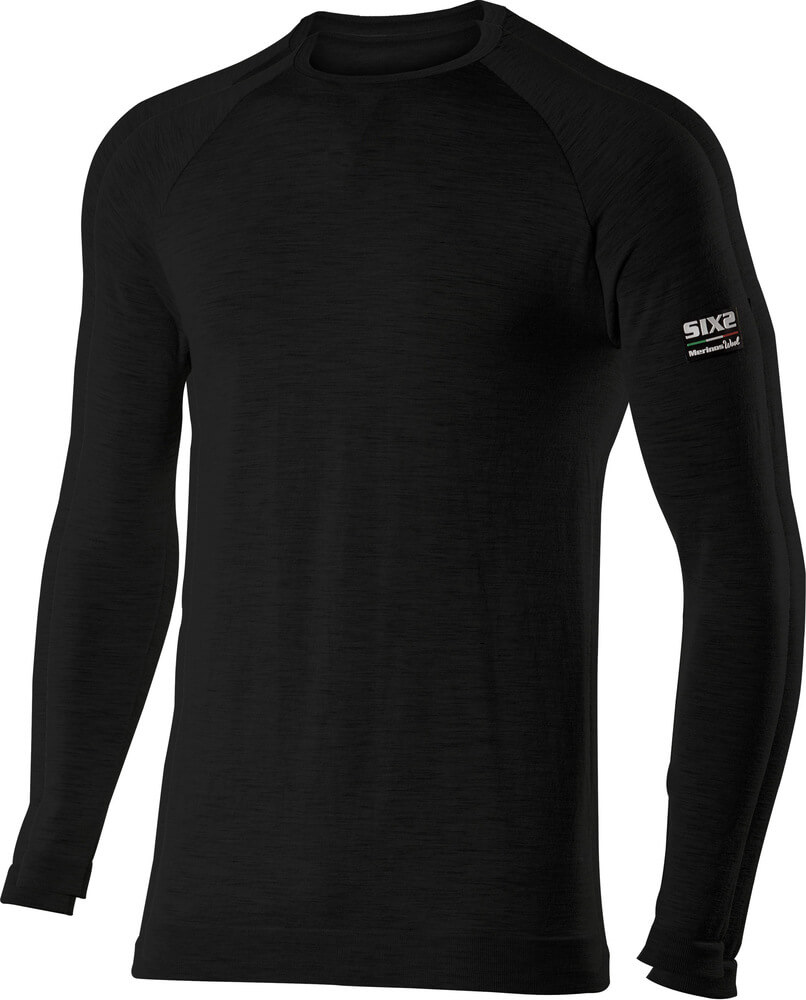 SIXS Merino Wool long-sleeve jersey Black