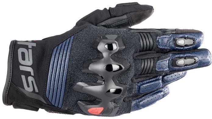 Alpinestars Halo Leather Gloves Dark Blue Black 7109