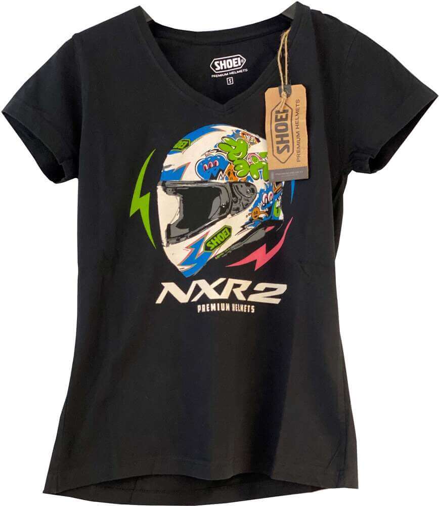 Shoei T-Shirt NXR2 MURAL BLACK - WOMAN NXR2 Mural Black Woman