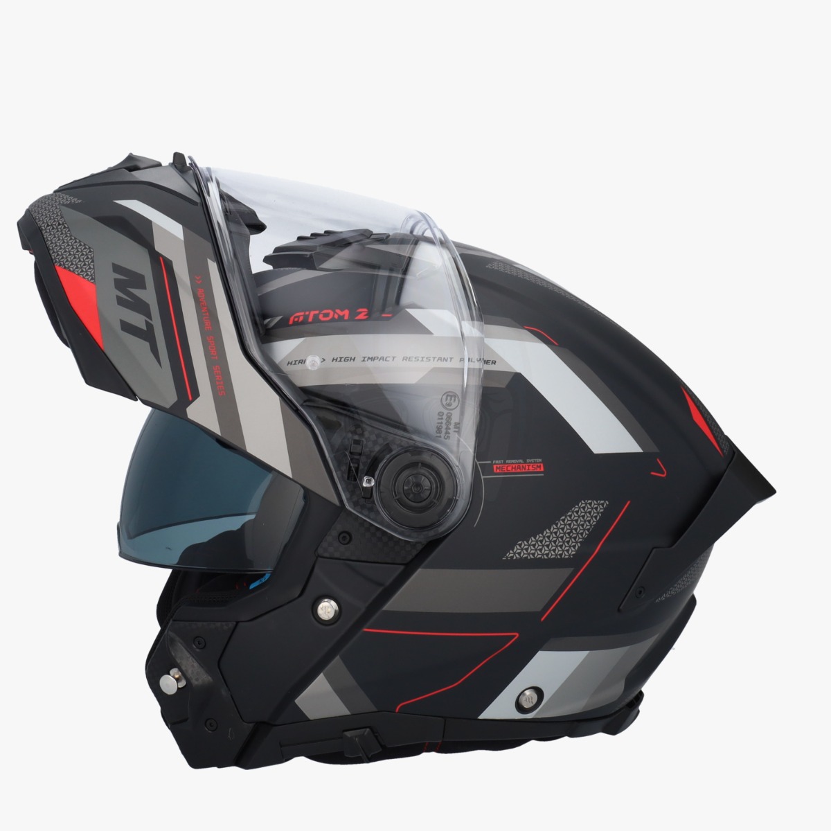 MT Atom 2 SV Bast Mat Zwart/Rood