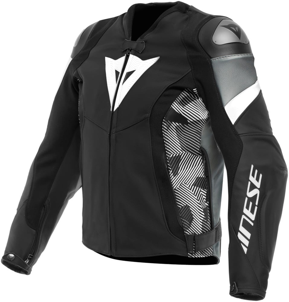 Dainese Avro 5 Leather Jacket Black/White/Anthracite