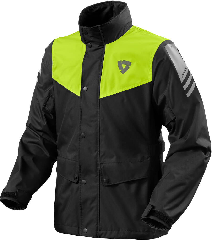 REV'IT Nitric 4 H2O Rainjacket Black/Neon Yellow