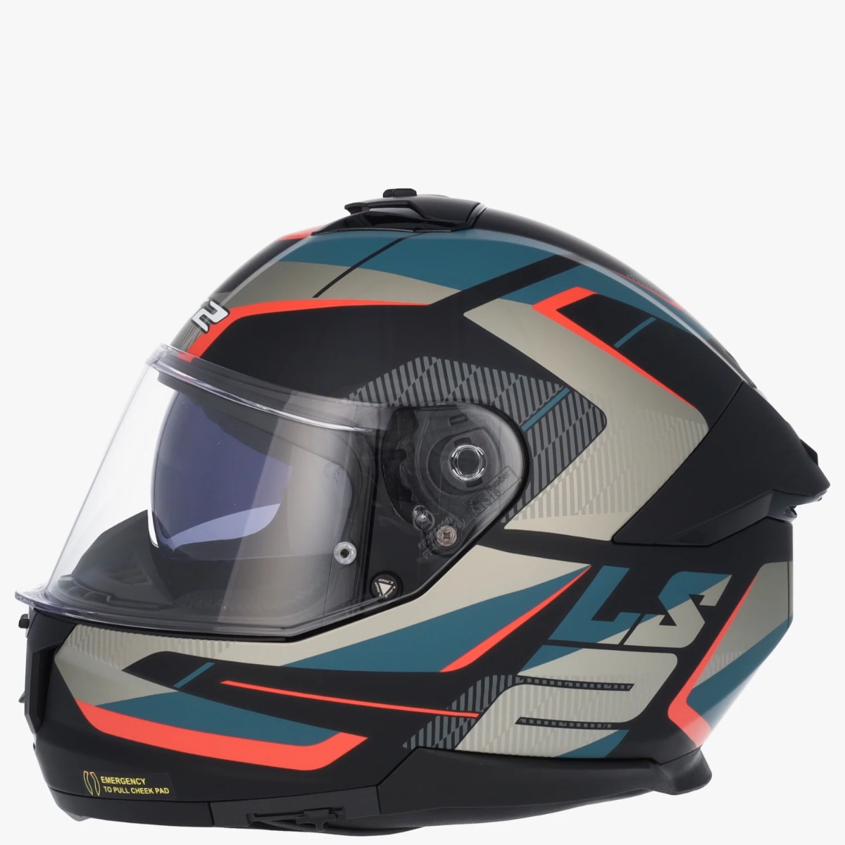 LS2 FF808 Stream II Road Mat Black Blue