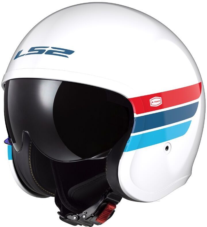 LS2 OF599 Spitfire II Retro White Blue Red