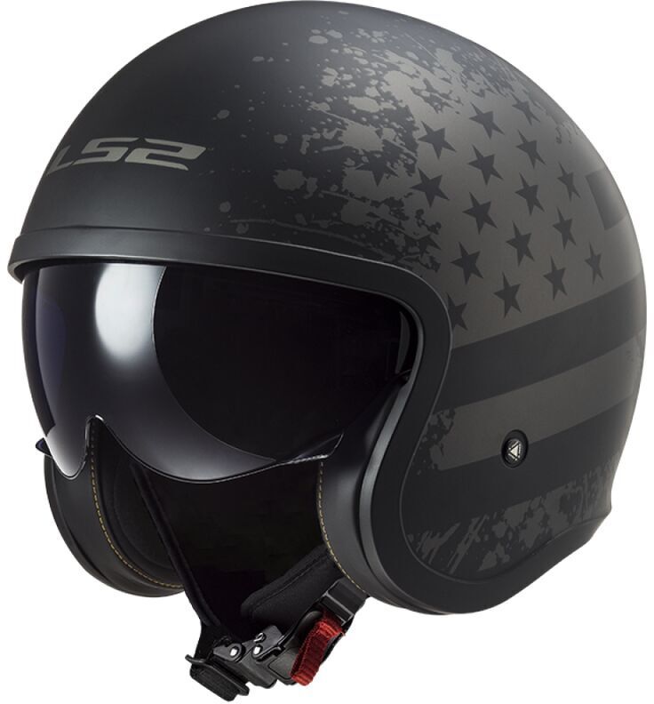 LS2 OF599 Spitfire II Matt Black Flag