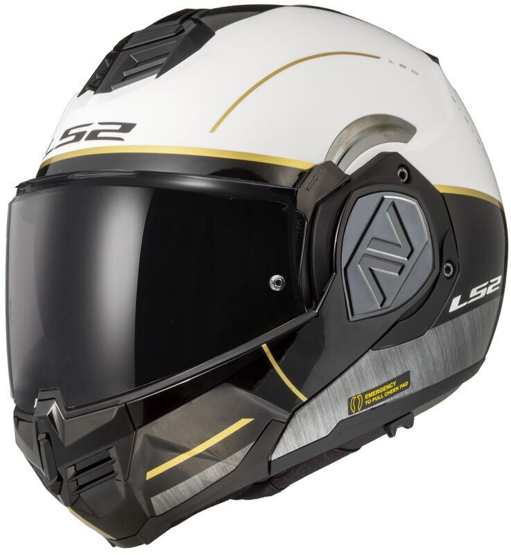 LS2 FF906 Advant Iron Matt White Black Jeans