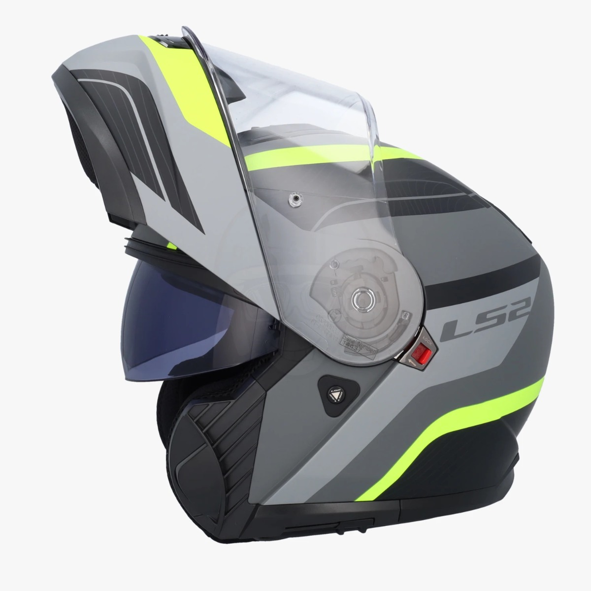 LS2 FF908 Strobe II Monza Mat Black H-V Yellow