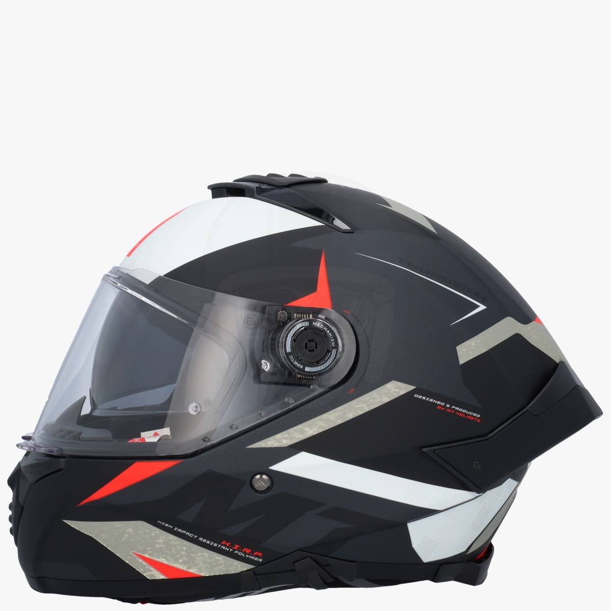 MT Thunder 4 SV Exeo Mat Zwart/Rood