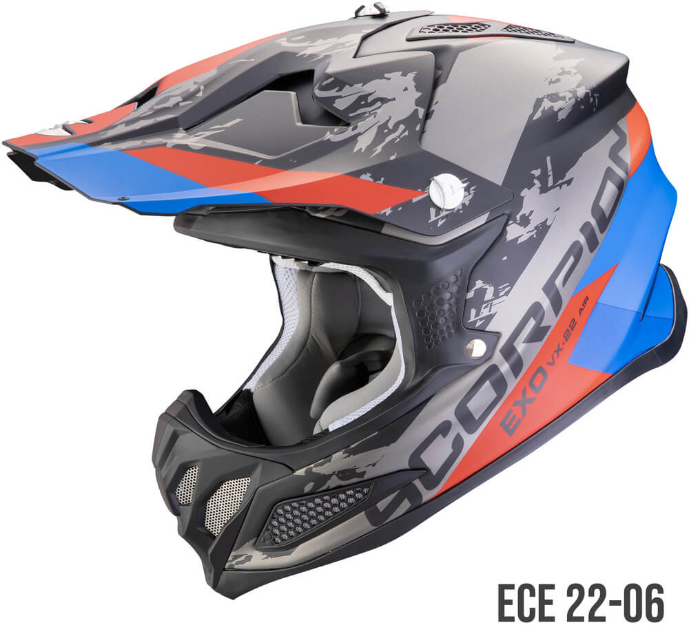 Scorpion VX-22 AIR Cx Matt Black/Blue/Red