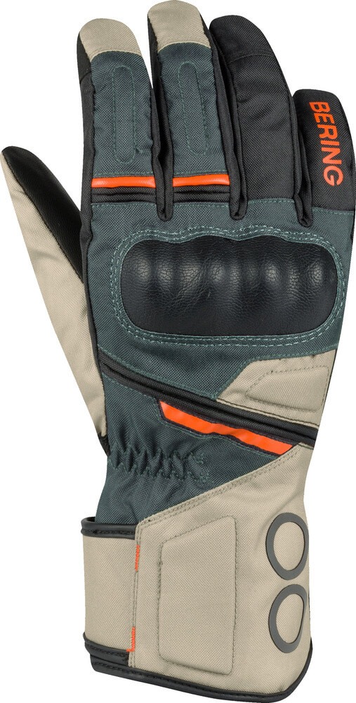 Bering Siberia Gloves Beige/Grey/Orange