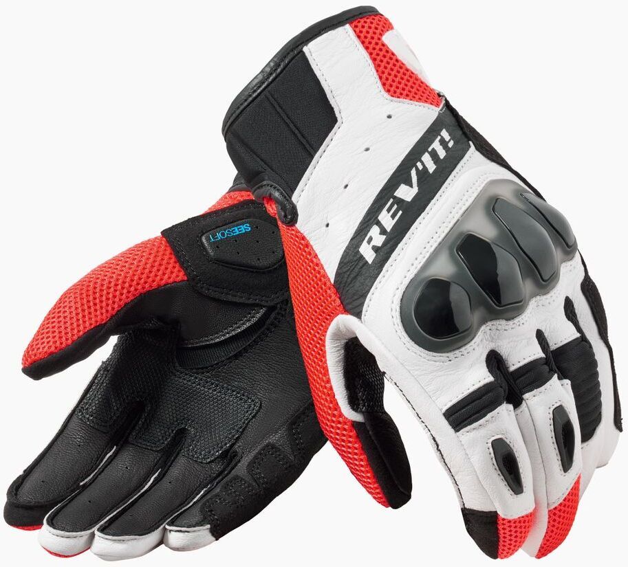 REV'IT Ritmo Gloves Black/Neon Red