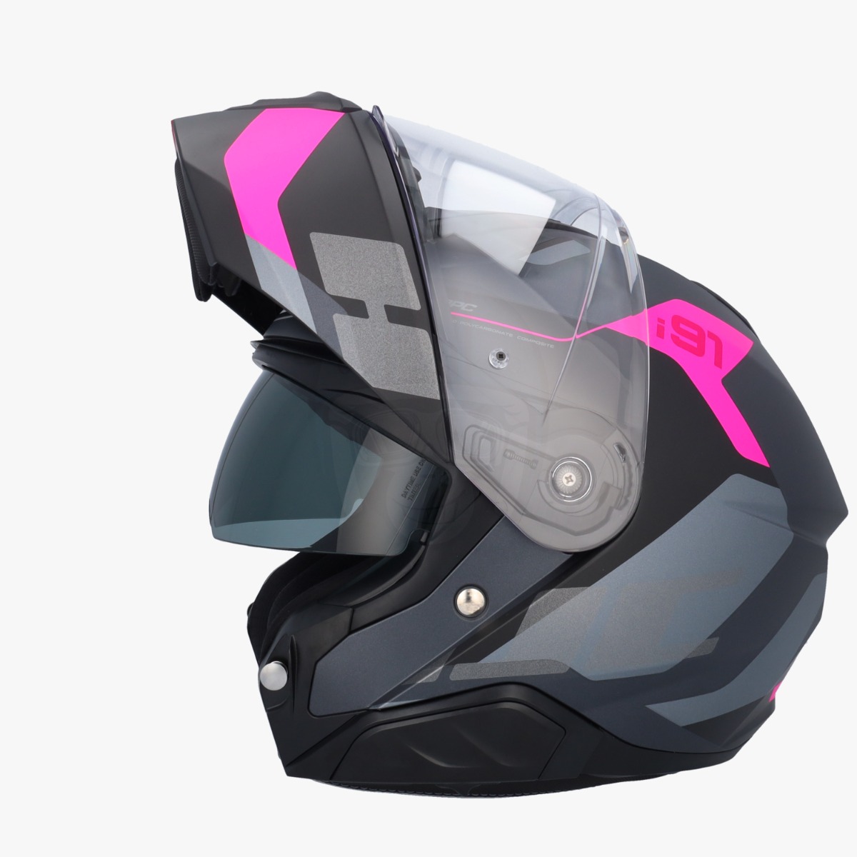 HJC i91 Carst Grey/Pink