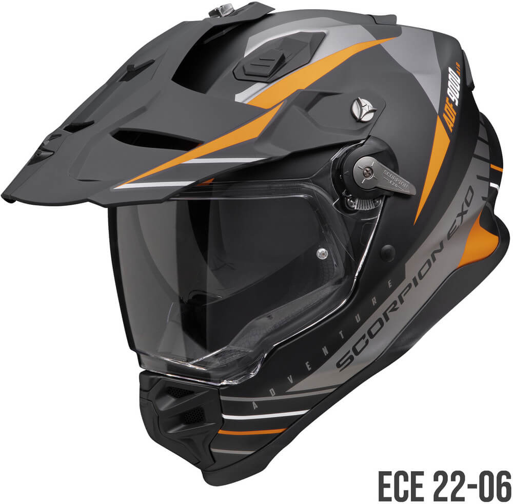 Scorpion ADF-9000 AIR Feat Matt Black/Silver/Orange