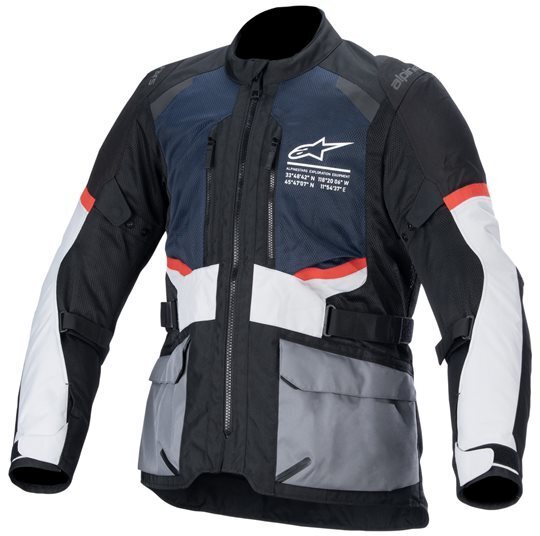 Alpinestars Andes Air Drystar Jacket Deep Blue Black Ice Gray 7029