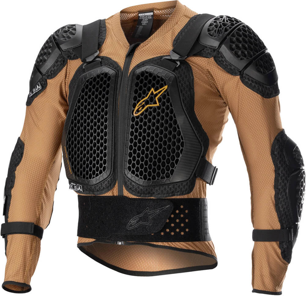 Alpinestars Bionic Action V2 Protection Jacket Sand Black Tangerine 814