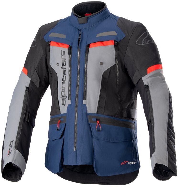 Alpinestars Bogota' Pro Drystar Jacket Dark Blue Black Bright Red 7093