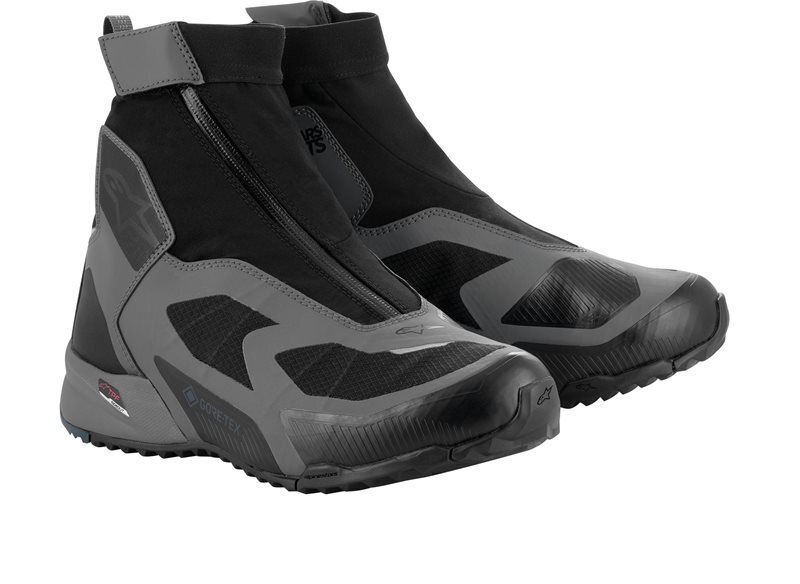 Alpinestars CR-8 Gore-Tex Shoes Black Dark Gray Petrol Blue 1285