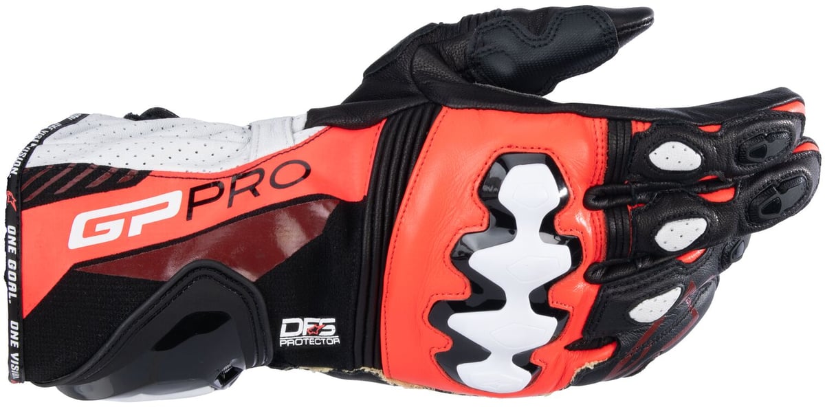 Alpinestars GP Pro R4 Gloves Black Red Fluo White 1321