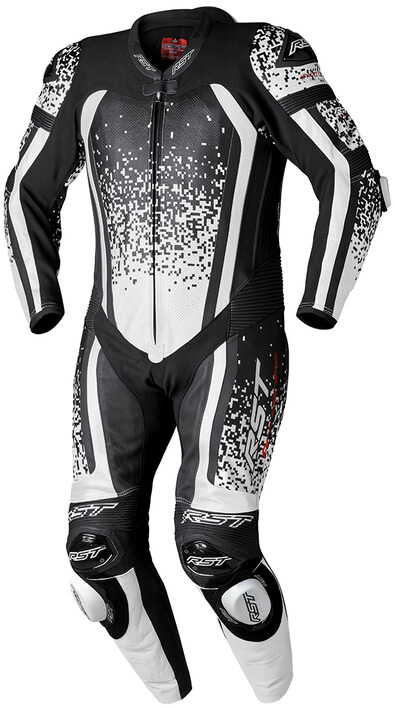 RST Pro Series Evo Airbag CE Men Leather Suit  White/Black