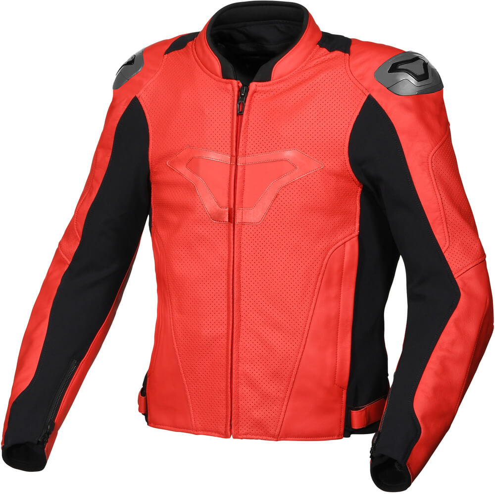 Macna Aviant Air Leather Jacket Red/Black