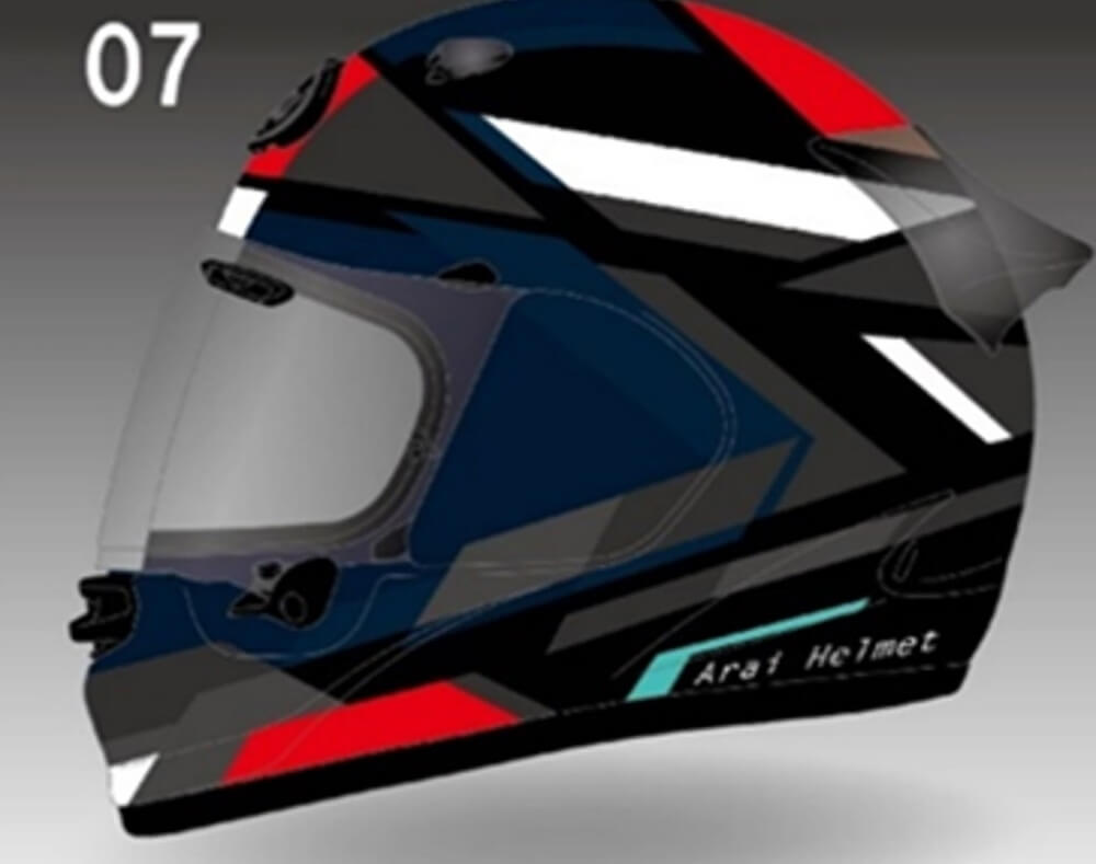 Arai Quantic 06 Mosaic Red