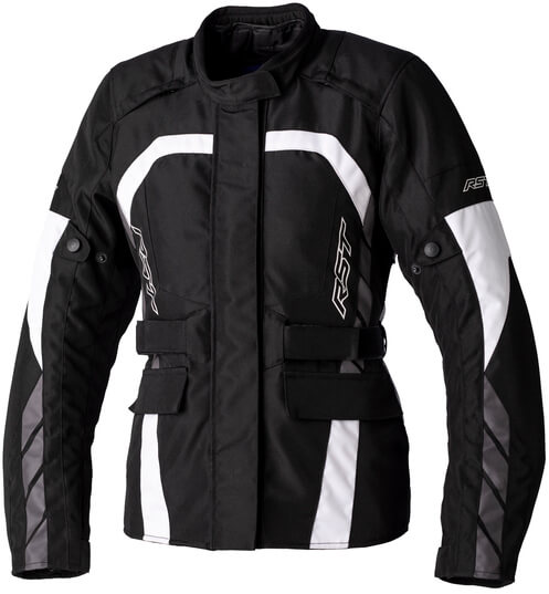 RST RST Ladies Alpha 5 CE Textile Jacket Black/White