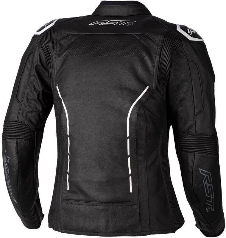 RST RST Ladies S1 CE Leather Jacket Black/White