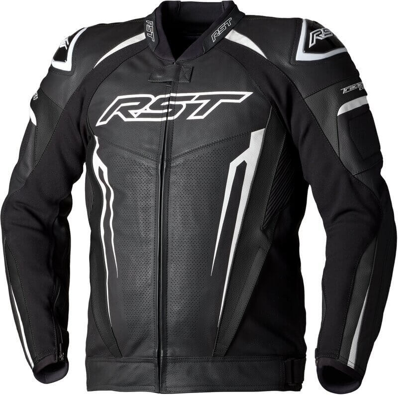 RST RST TracTech Evo 5 Men Leather Jacket White/Black