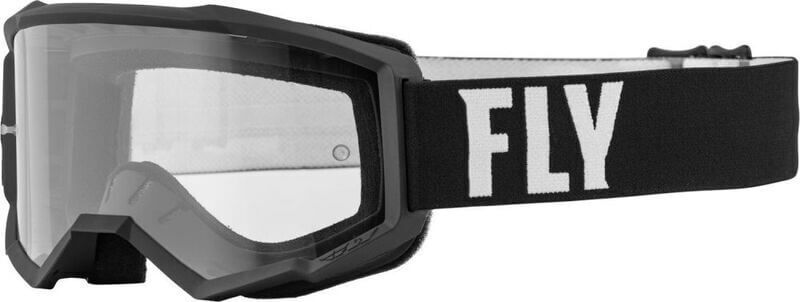 FLY RACING Focus Goggle White/Black - Clear Lens