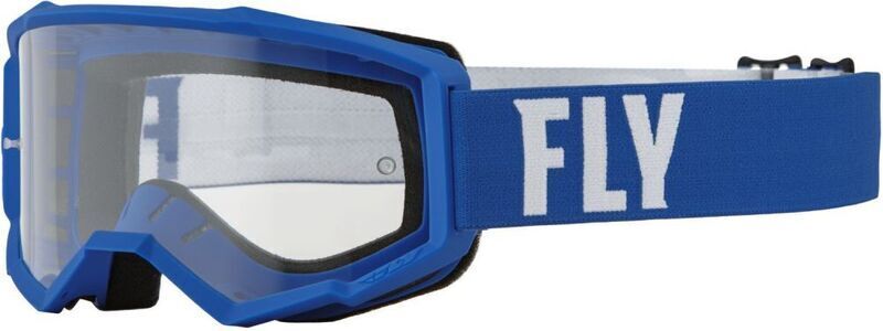 FLY RACING Focus Goggle Blue/White - Clear Lens