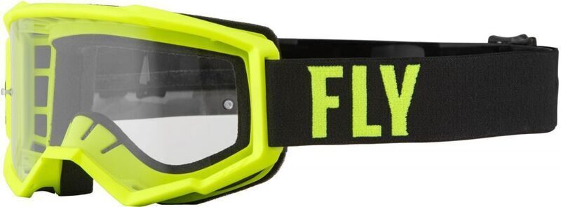 FLY RACING Focus Goggle Hi-Vis/Black - Clear Lens