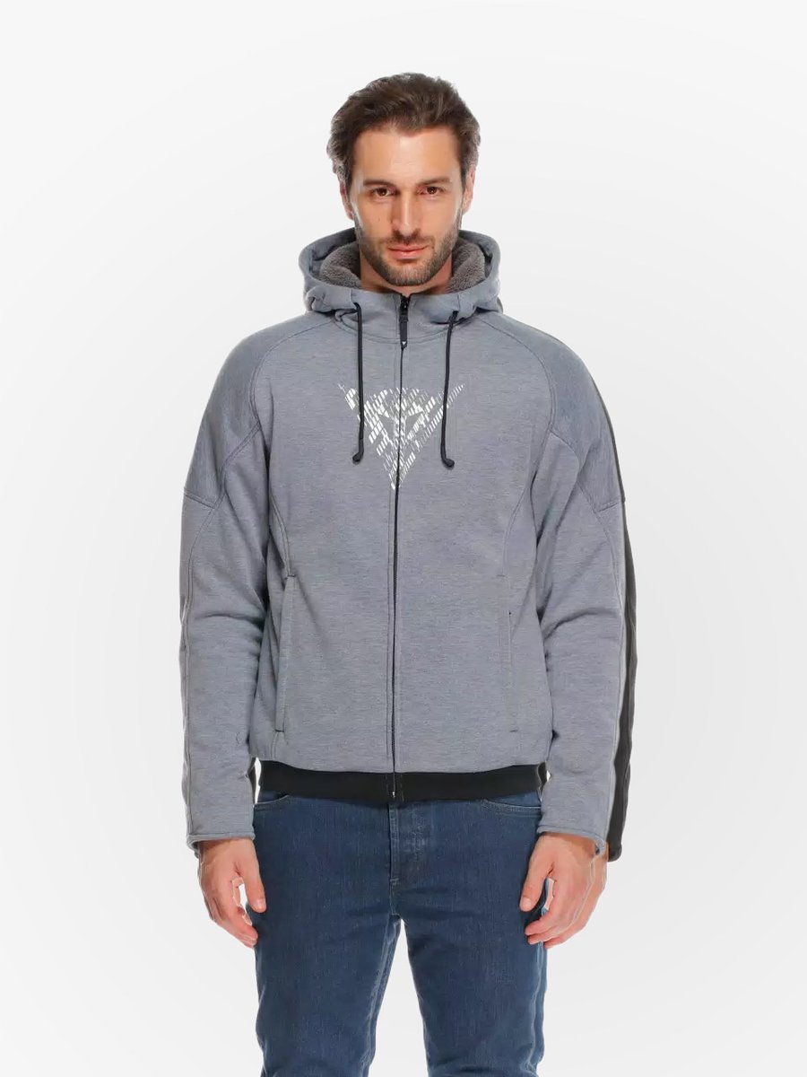 Dainese Bovisa Safety Hoodie Grey-Melange/Black N42
