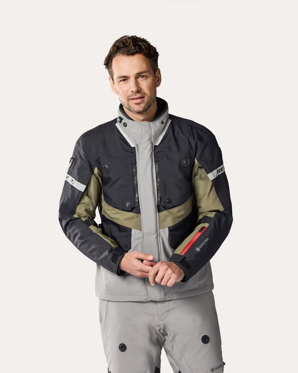 REV'IT Neptune 3 GTX Jacket Black/Dark Green