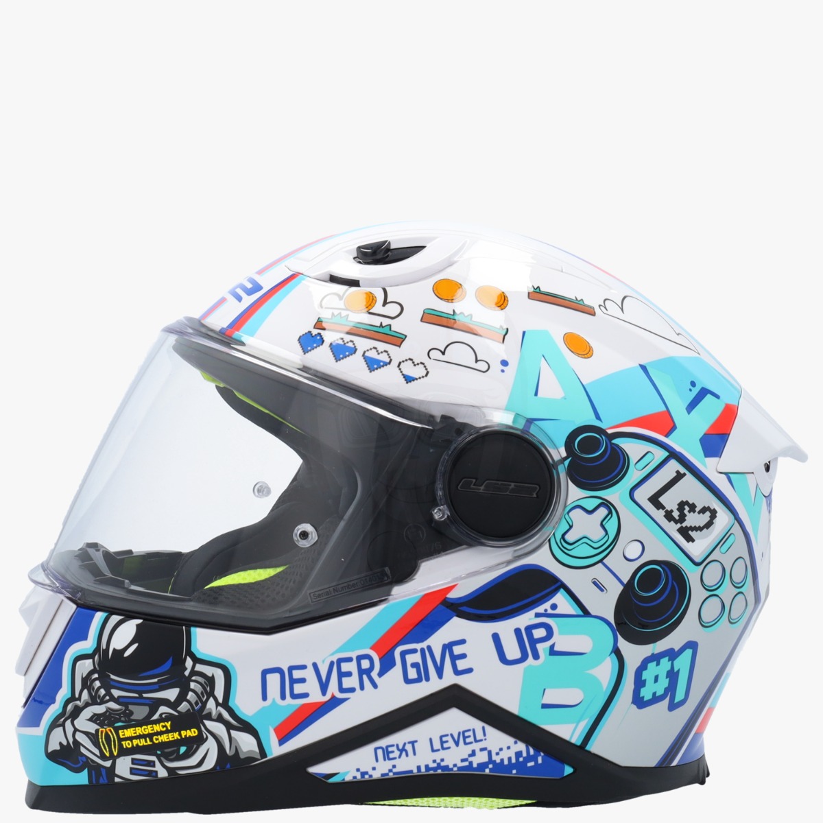 LS2 FF812 Kinderhelm Next Level White