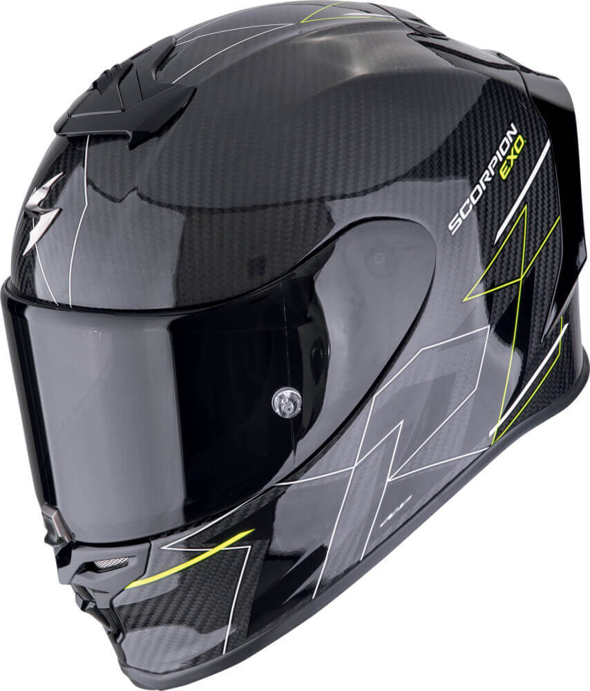 Scorpion EXO-R1 EVO AIR Carbon Cynergy Black/Neon Yellow