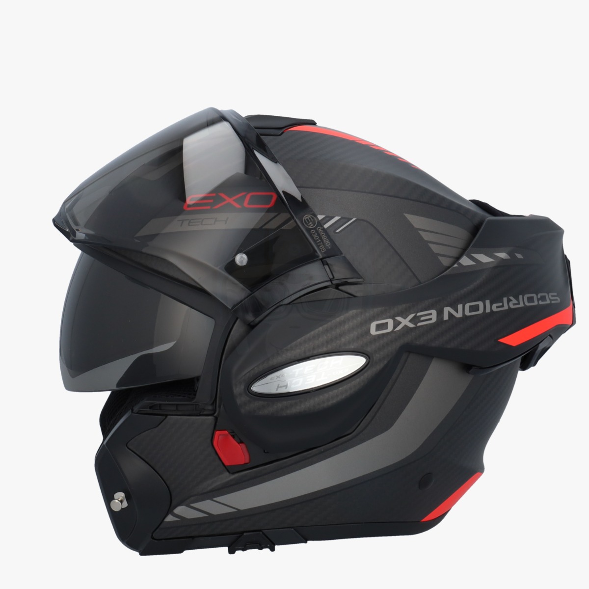 Scorpion EXO-Tech EVO Carbon Cosy Matt Black/Red