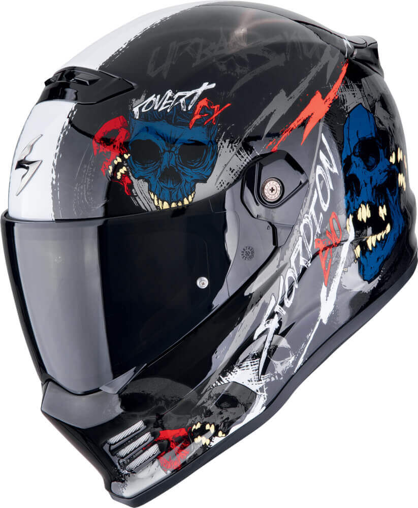 Scorpion COVERT FX Skullz  Black/Grey/Red