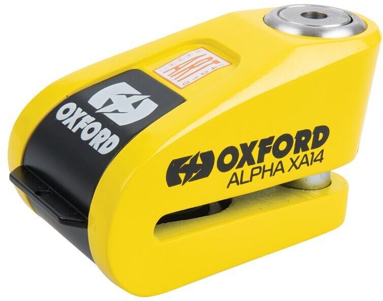 Oxford Alpha XA14 Alarm Disc Lock Yellow ART4 LK217