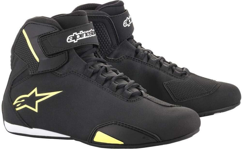 Alpinestars Sektor Shoe Shoes Black/Yellow Fluo 155