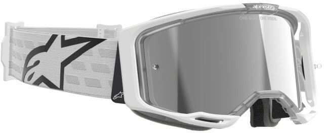 Alpinestars Vision 8 Corp Goggle White/Mirror Silver