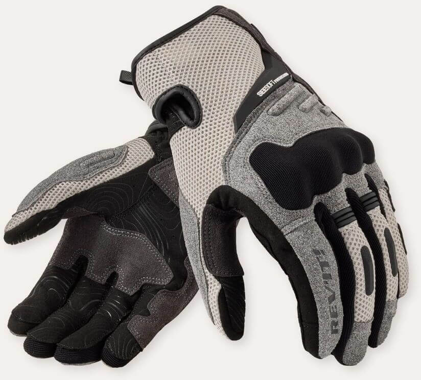 REV'IT Cavern Gloves Light Grey/Black