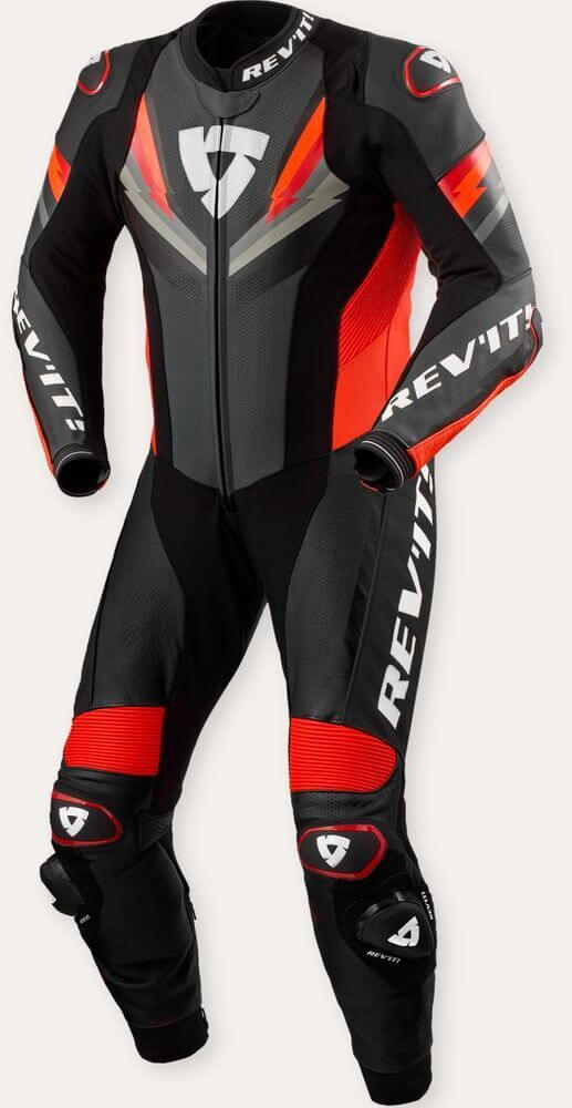 REV'IT Quantum 3 One Piece Anthracite/Neon Red