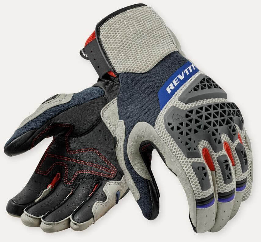 REV'IT Sand 5 Gloves Silver/Red