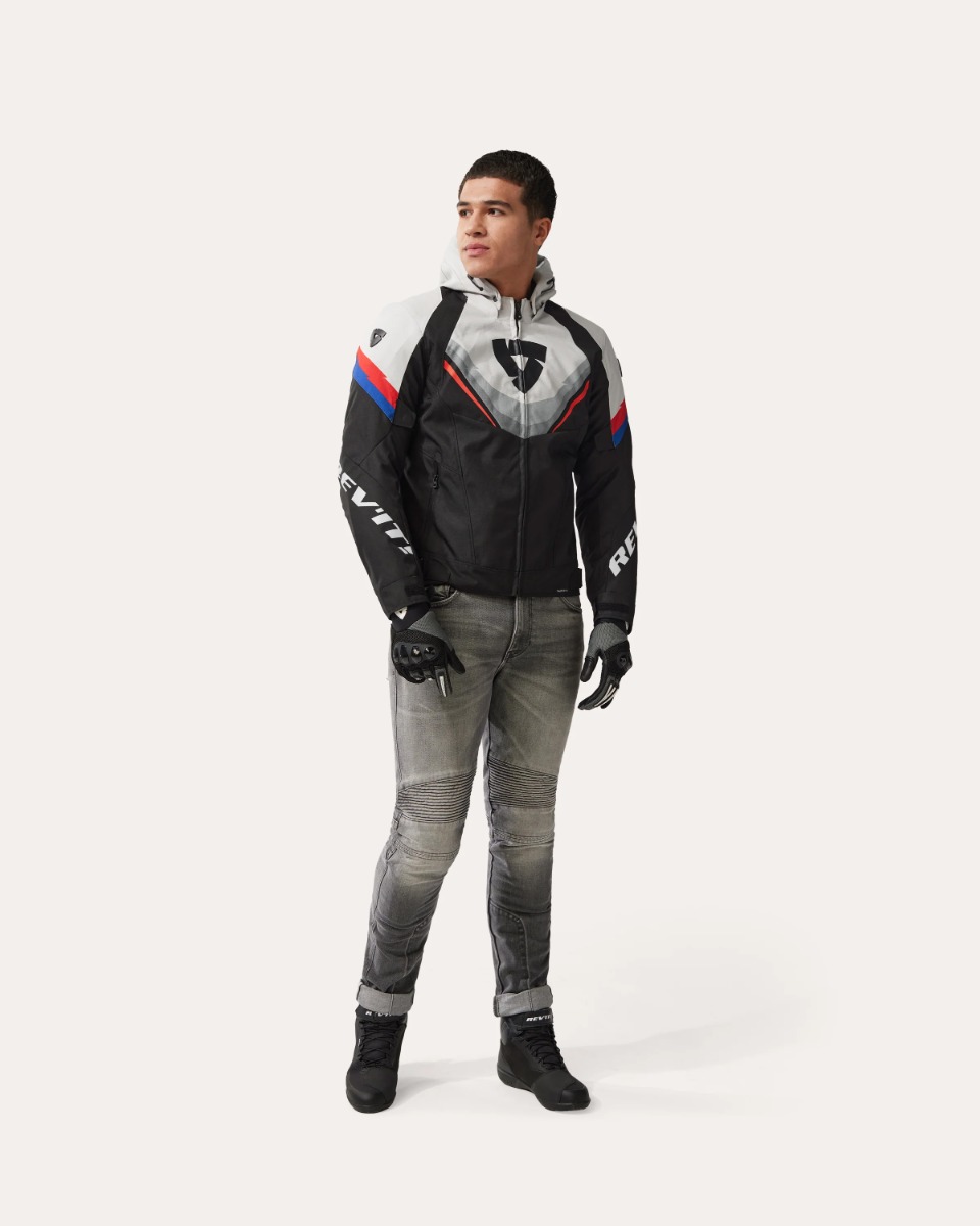 REV'IT Quantum 3 H2O Jacket Black/Light Grey