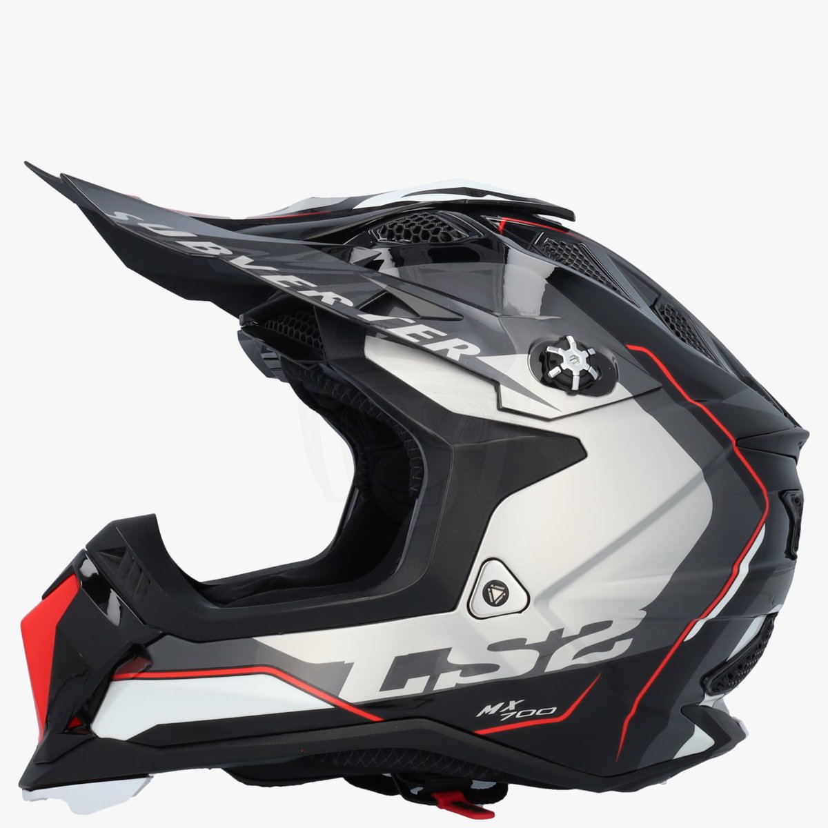 LS2 MX700 Subverter Arched Silver Titanium