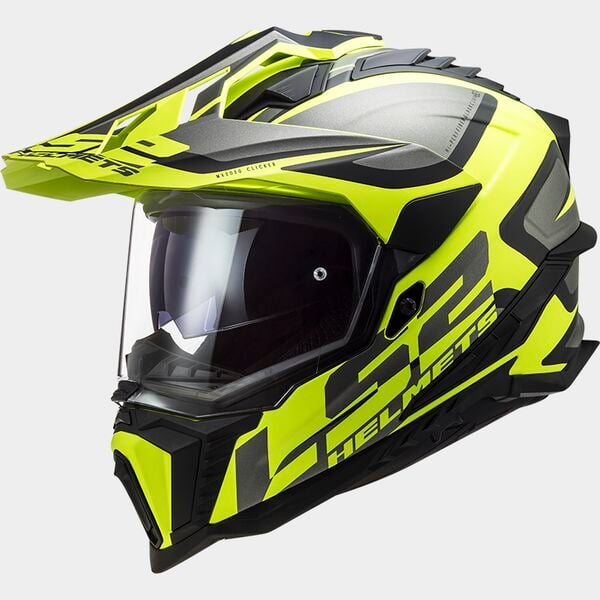 LS2 MX701 Explorer Alter Matt Black Fluo Yellow