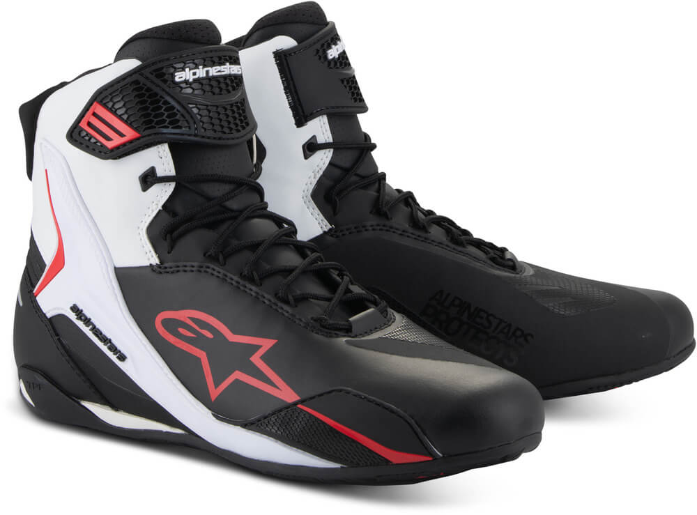 Alpinestars Faster 4 Shoes Black White Red 123