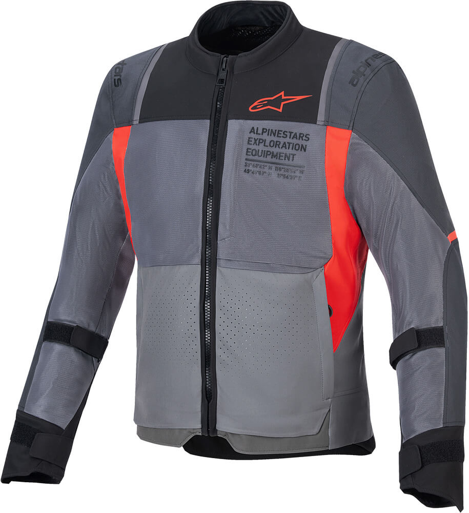 Alpinestars ST-2 Air Jacket Deep Gray Dark Gray Bright Red 9253