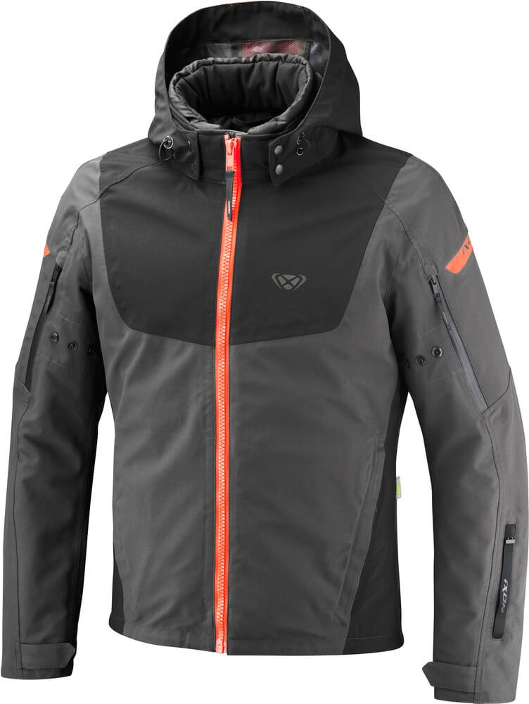 Ixon Burning Jacket Anthracite/Black/Neon Red 4062